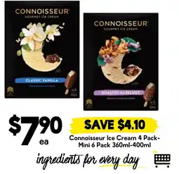 Drakes Connoisseur Ice Cream 4 Pack offer