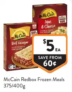 Foodworks McCain Redbox Frozen Meals offer