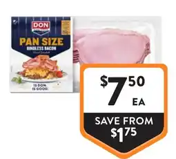 Foodworks Don Pan Size Rindless Bacon offer