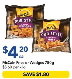 Ritchies McCain Fries or Wedges offer