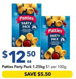 Ritchies Patties Party Pack offer