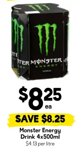 Drakes Monster Energy Drink offer