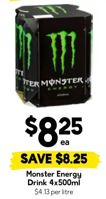 Drakes Monster Energy Drink offer