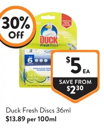 Foodworks Duck Fresh Discs offer