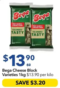 Ritchies Bega Cheese Block Varieties offer