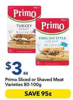 Ritchies Primo Sliced or Shaved Meat Varieties offer