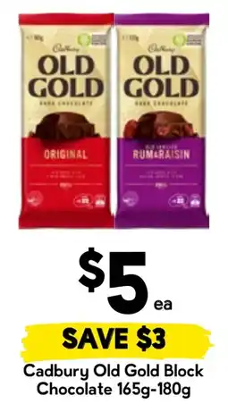 Drakes Cadbury Old Gold Block Chocolate offer