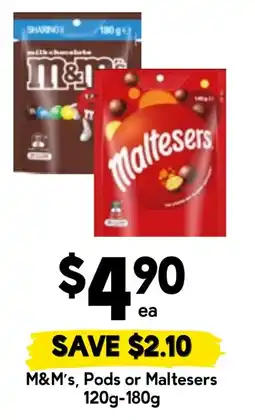 Drakes M&M's, Pods or Maltesers offer