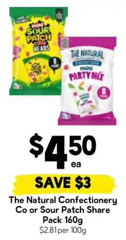 Drakes The Natural Confectionery Co or Sour Patch Share Pack offer