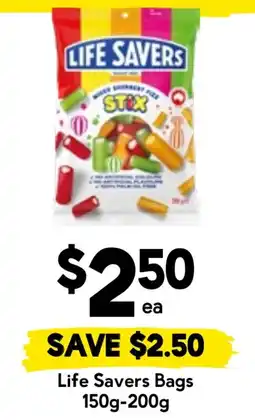 Drakes Life Savers Stix offer