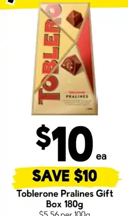 Drakes Toblerone Pralines Gift Box offer