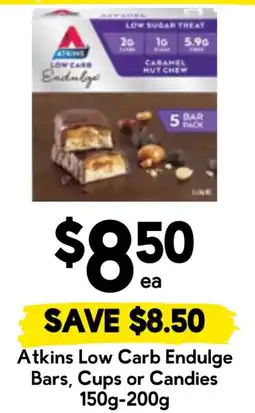 Drakes Atkins Low Carb Endulge Bars offer