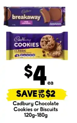 Drakes Cadbury Chocolate Cookies or Biscuits offer