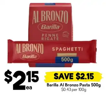 Drakes Barilla Al Bronzo Pasta offer