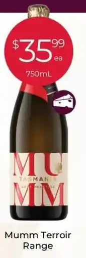 Porters Mumm Terroir Range offer