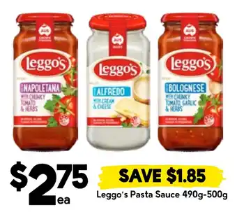 Drakes Leggo's Pasta Sauce offer