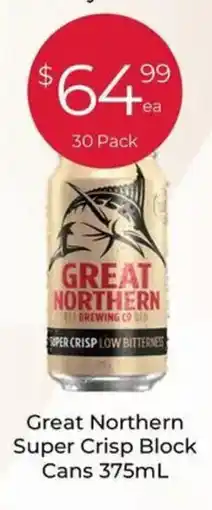 Porters Great Northern Super Crisp Block Cans offer