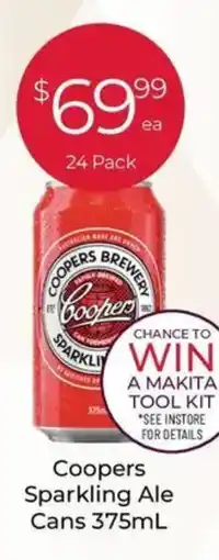 Porters Coopers Sparkling Ale Cans offer