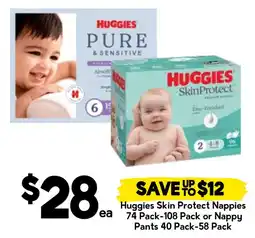 Drakes Huggies Skin Protect Nappies offer
