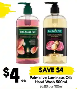 Drakes Palmolive Luminous Oils Hand Wash offer