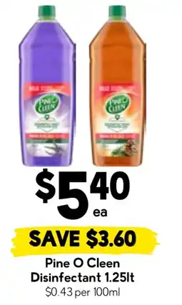 Drakes Pine O Clean Disinfectant offer