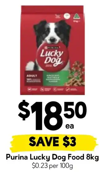Drakes Purina Lucky Dog Food offer
