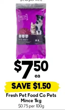 Drakes Fresh Pet Food Co Pets Mince offer
