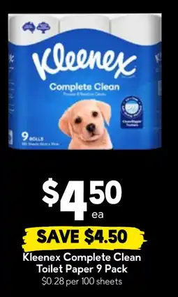 Drakes Kleenex Complete Clean Toilet Paper offer