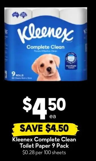 Drakes Kleenex Complete Clean Toilet Paper offer