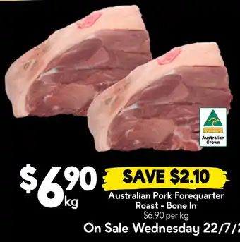 Drakes Australian Pork Forequarter Roast - Bone In offer
