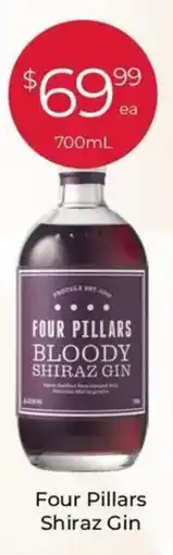 Porters Four Pillars Shiraz Gin offer