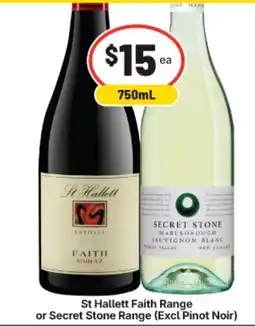 IGA St Hallett Faith Range or Secret Stone Range offer