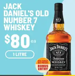 IGA Jack Daniel's Old Number 7 Whiskey offer