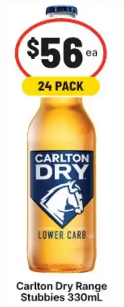 IGA Carlton Dry Range Stubbies offer