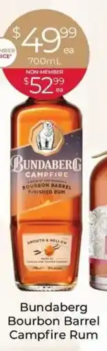 Porters Bundaberg Bourbon Barrel Campfire Rum offer