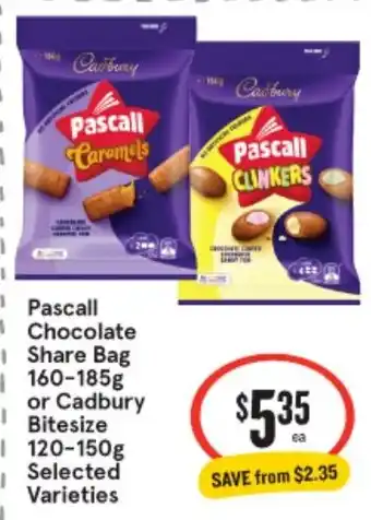 IGA Pascall Chocolate Share Bag offer