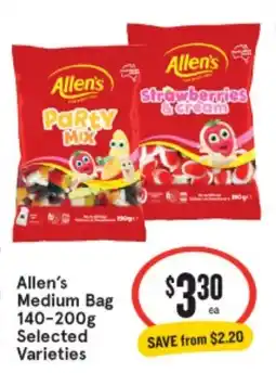IGA Allen's Medium Bag Selected Varieties offer
