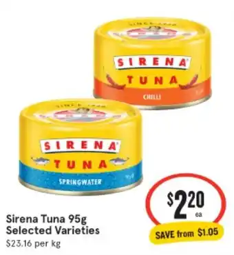 Sirena Tuna Selected Varieties
