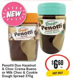 IGA Penotti Duo Hazelnut & Choc Crema Bueno offer