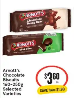 IGA Arnott's Chocolate Biscuits Selected Varieties offer
