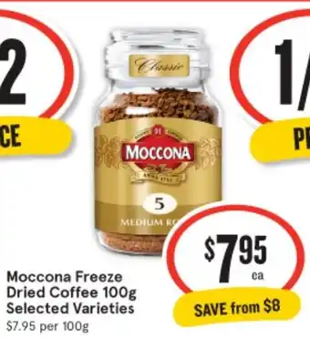 Moccona Freeze Dried Coffee 100g Selected Varieties