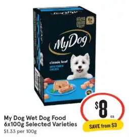 IGA My Dog Wet Dog Food 6x100g Selected Varieties offer
