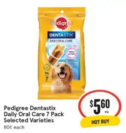 IGA Pedigree Dentastix Daily Oral Care 7 Pack Selected Varieties offer