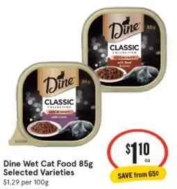 IGA Dine Wet Cat Food Selected Varieties offer