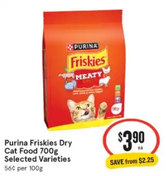IGA Purina Friskies Dry Cat Food Selected Varieties offer