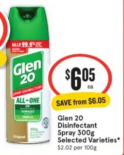 IGA Glen 20 Disinfectant Spray offer