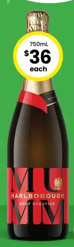 The Bottle O Mumm Marlborough Brut Prestige offer