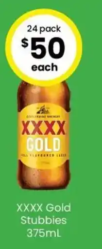 The Bottle O XXXX Gold Stubbies offer