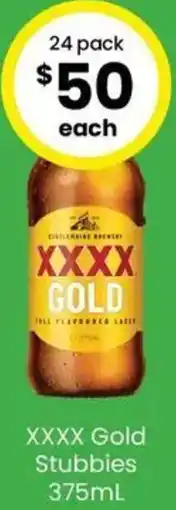 The Bottle O XXXX Gold Stubbies offer