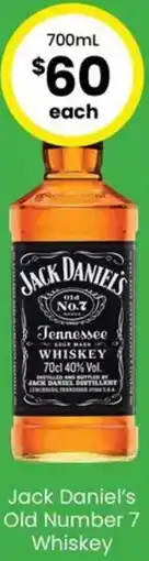 The Bottle O Jack Daniel's Old Number 7 Whiskey offer